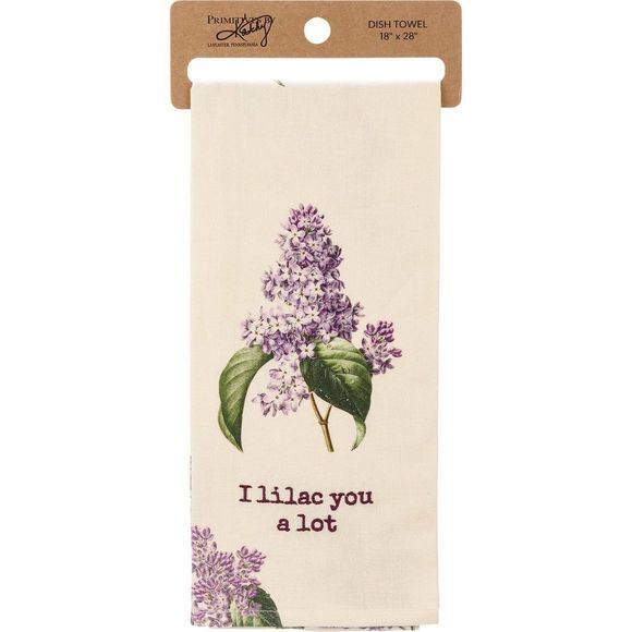 I Lilac You A Lot Dish Cloth Towel | Novelty Tea Towel | Cute Kitchen Hand Towe - Picture 2 of 4